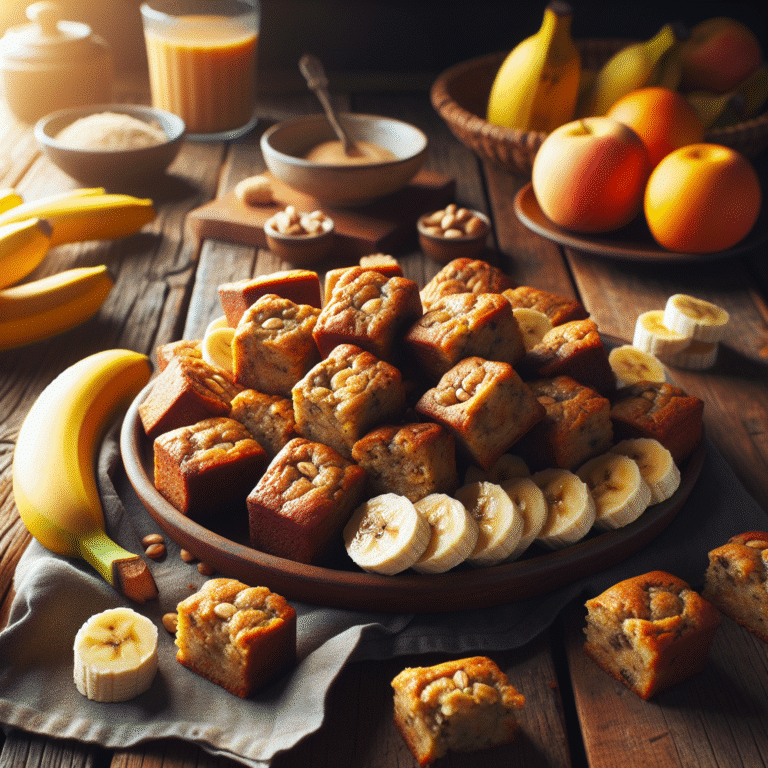 easy vegan banana bread bites for a sweet breakfast