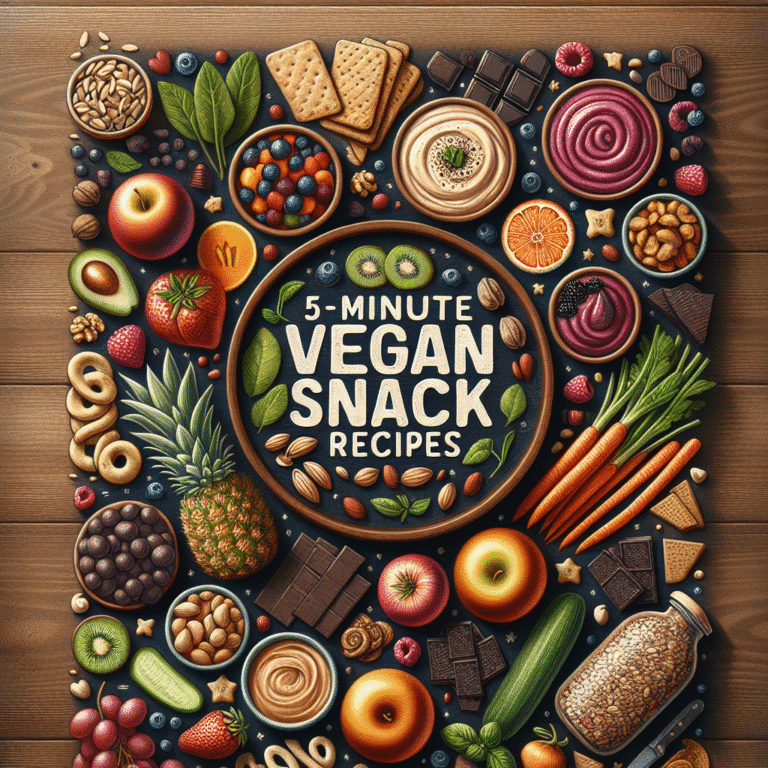 5-minute vegan snack recipes