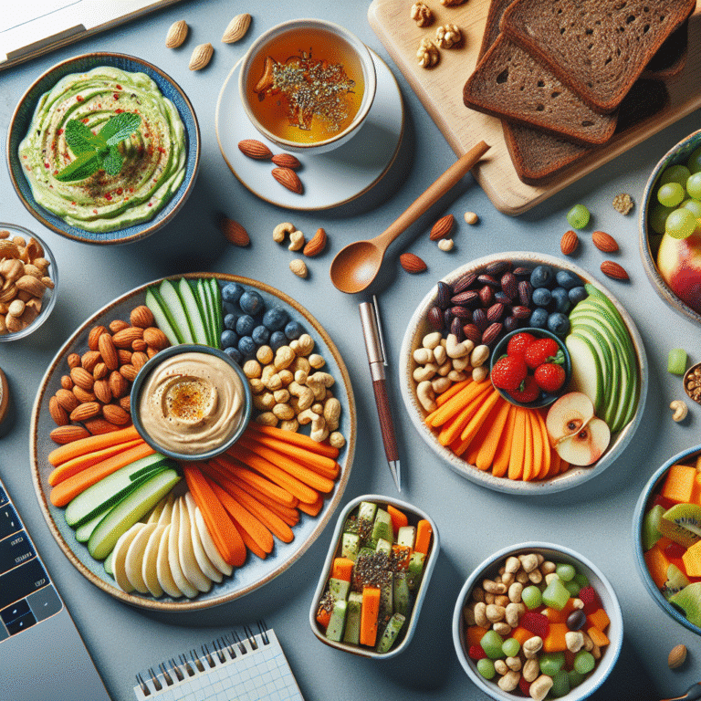 quick and easy vegan snacks for work