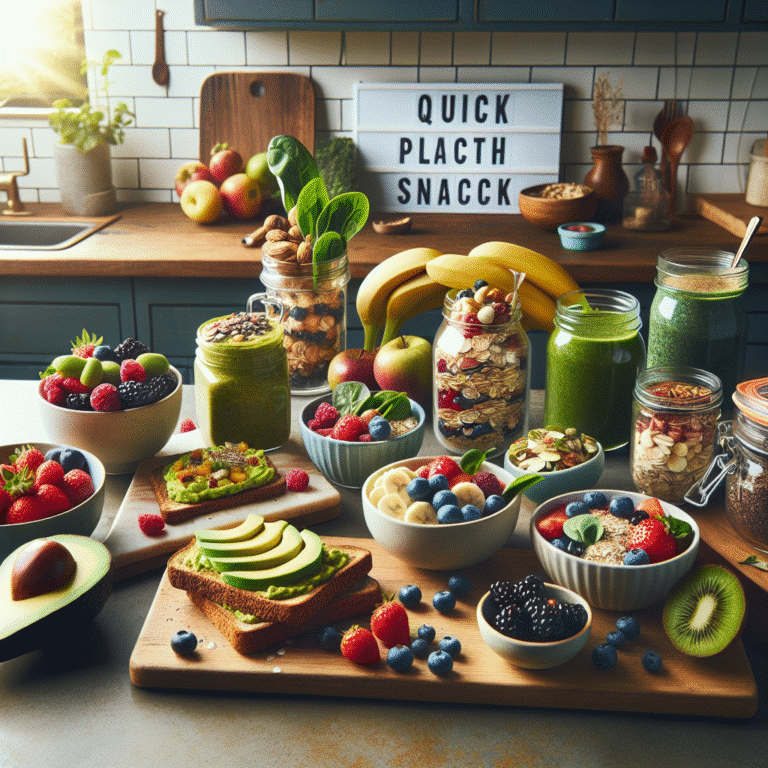 fast plant-based snacks for busy mornings