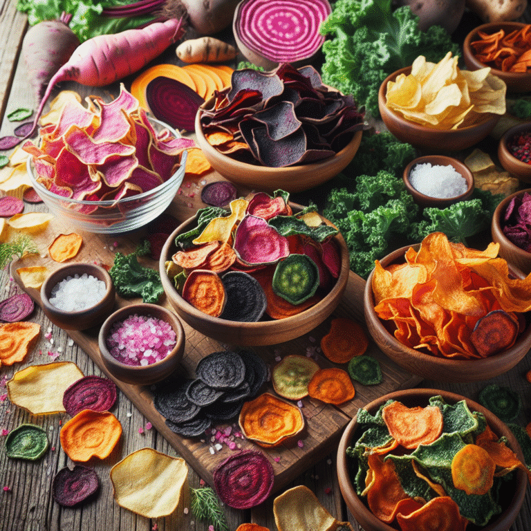 homemade veggie chips for healthy snacking