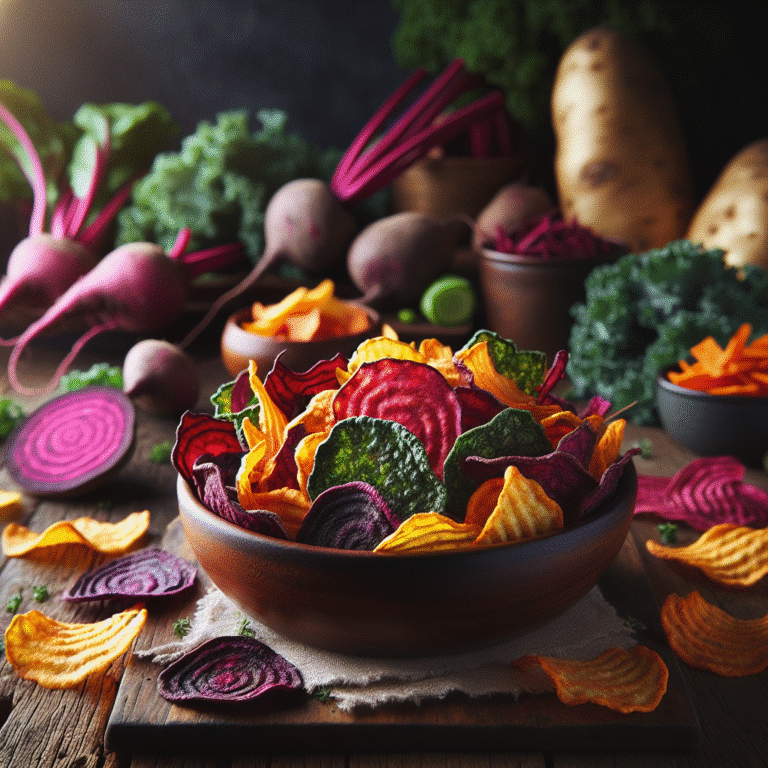 Crunchy Homemade Veggie Chips for Healthy Snacking