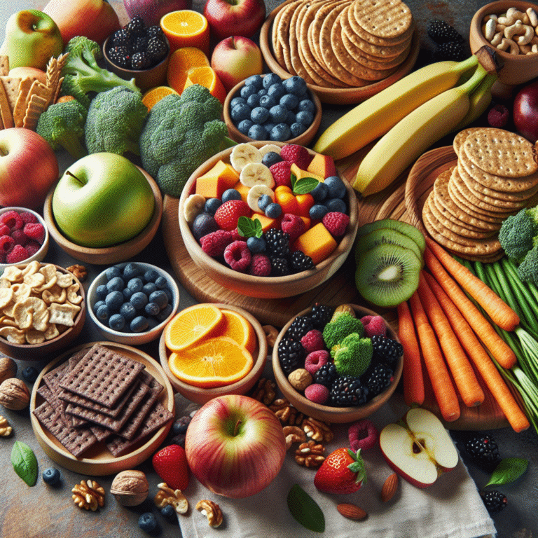 high-fiber plant-based snacks