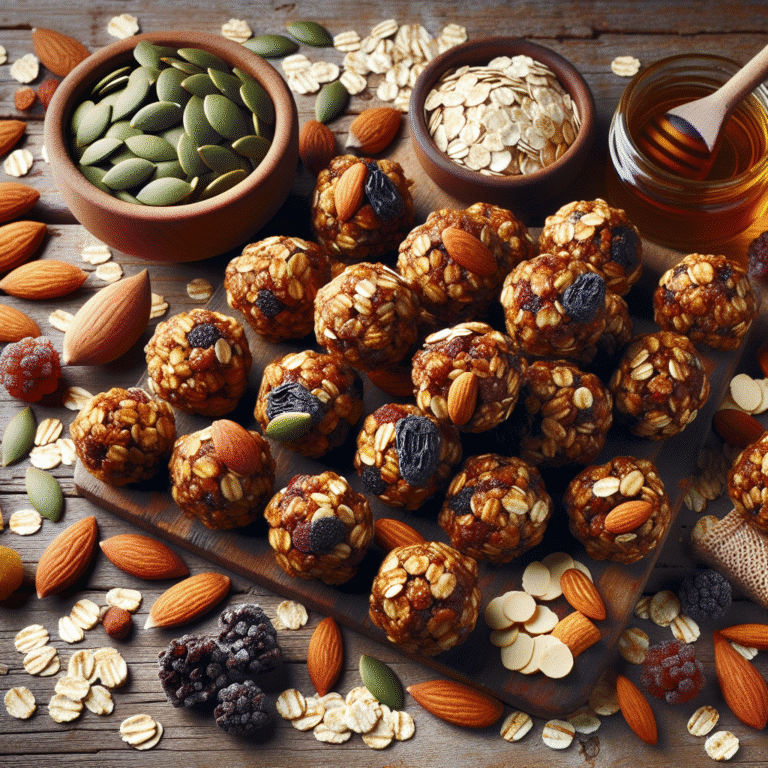 quick homemade granola bites for vegans