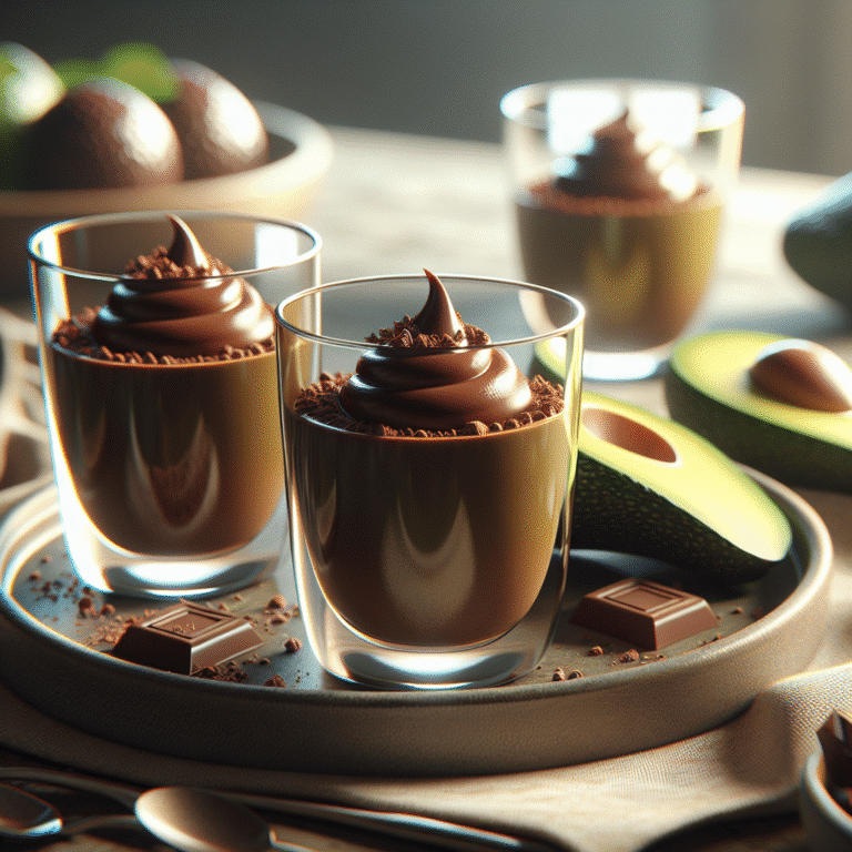 wholesome chocolate avocado mousse cups
