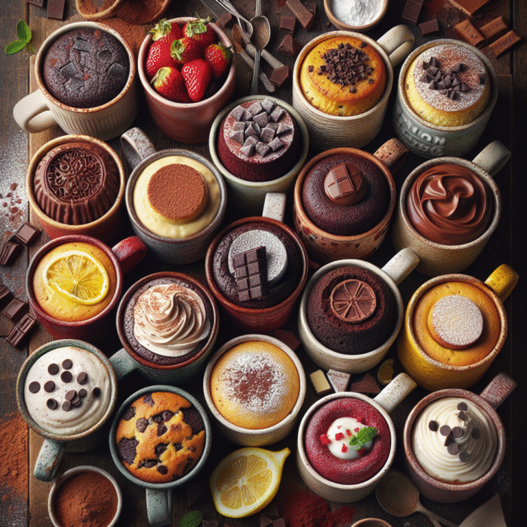 quick and easy vegan mug cakes for a sweet fix