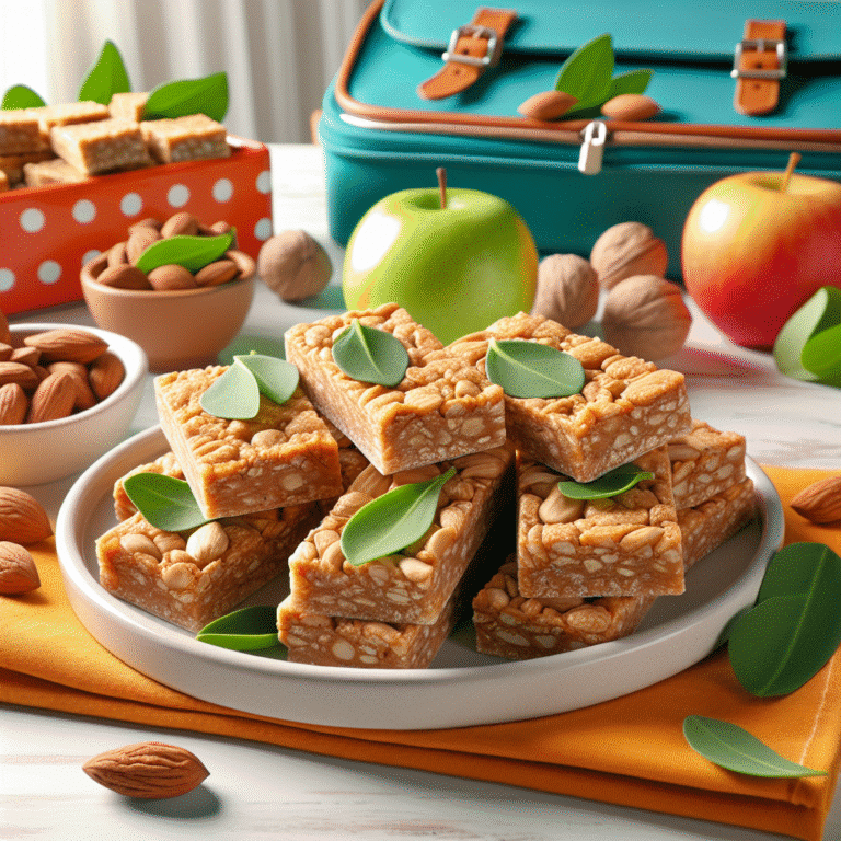 quick nut-free vegan snack bars for school lunches