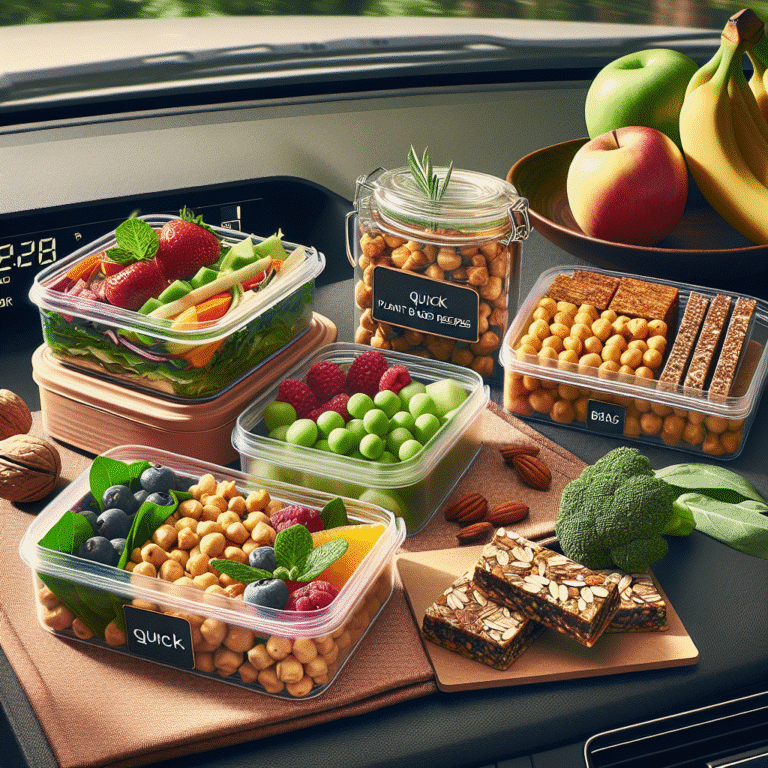 quick plant-based snack recipes for commuting